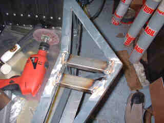 Being welded in place