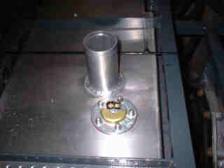 Fuel sender in position