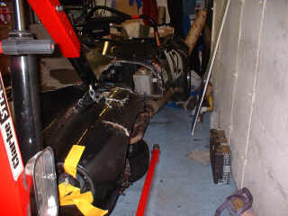 OK, so some of the damage was caused when we put it in the garage...